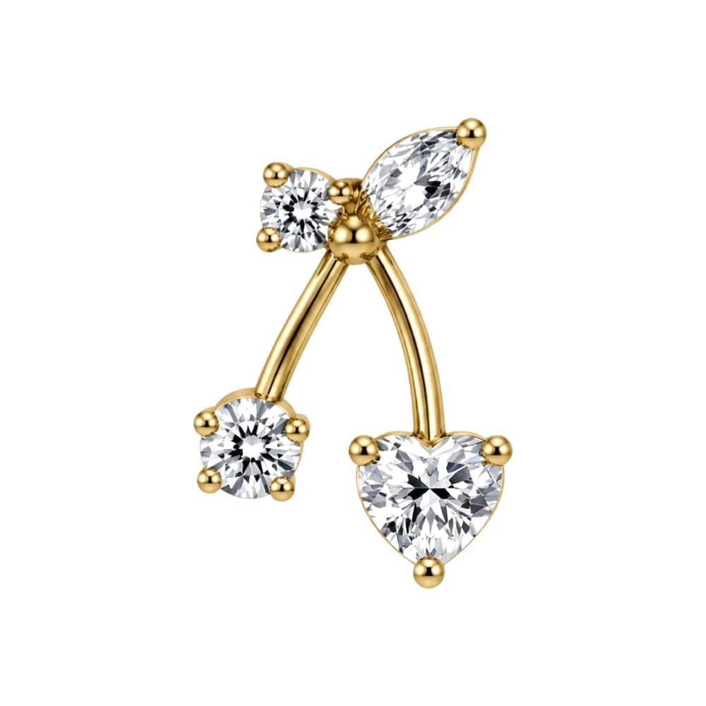 Ciliegie in titanio PVD Gold