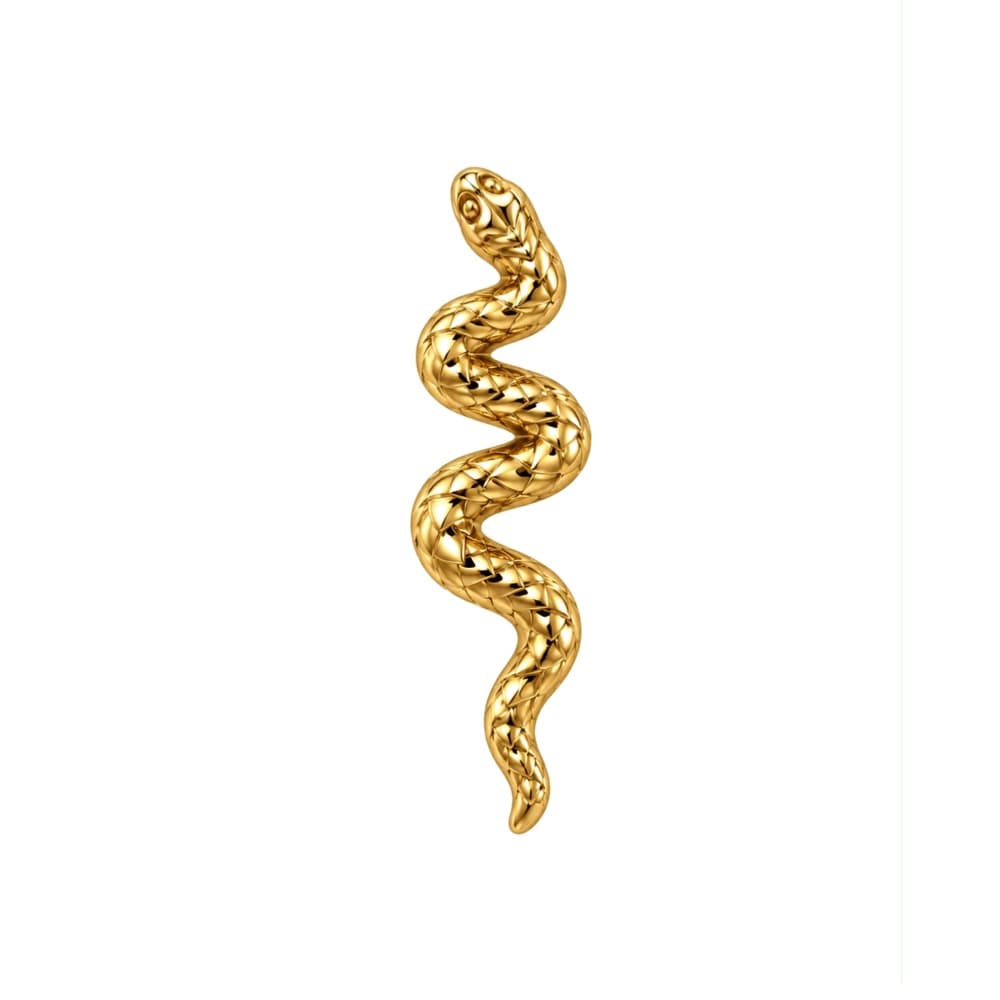 Serpente in titanio PVD Gold
