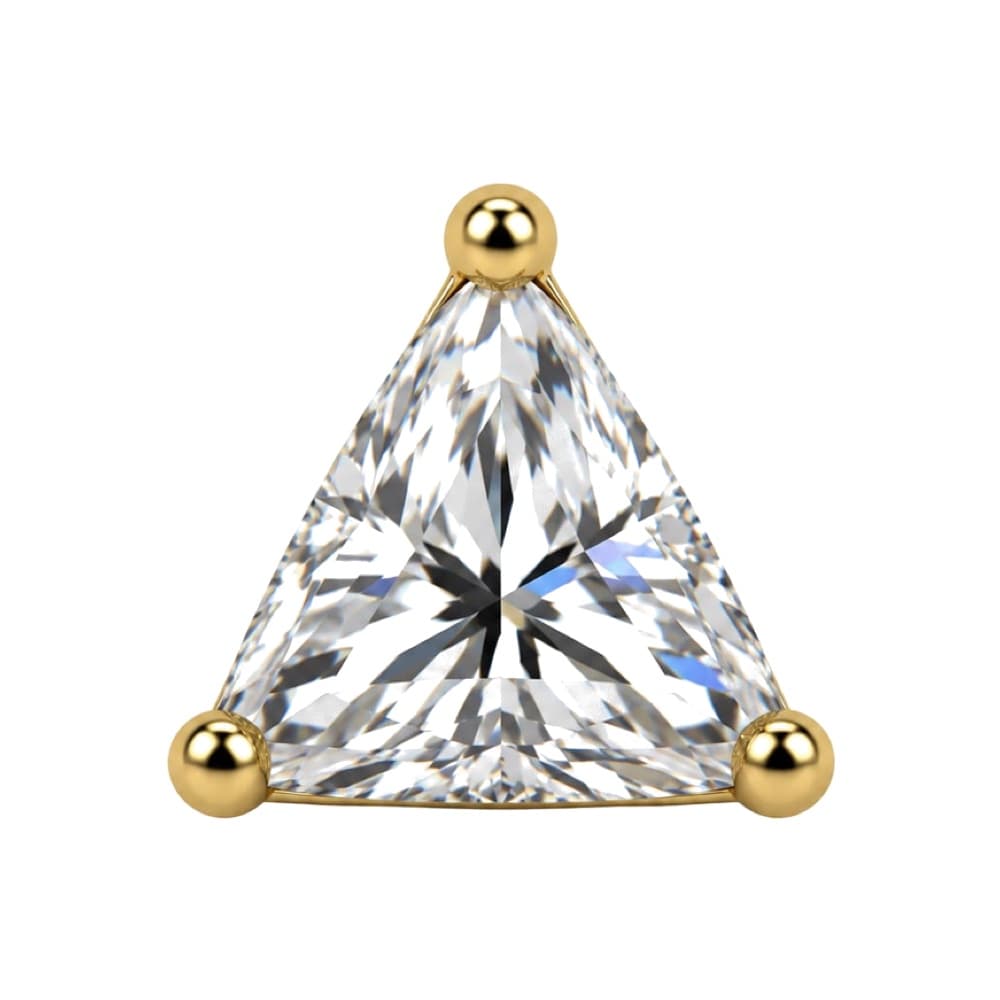 Triangolo in titanio PVD Gold