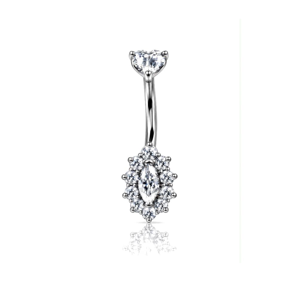 Marquise incorniciata in titanio