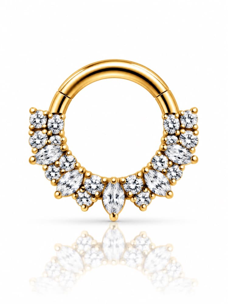 Clicker giardino in titanio PVD Gold