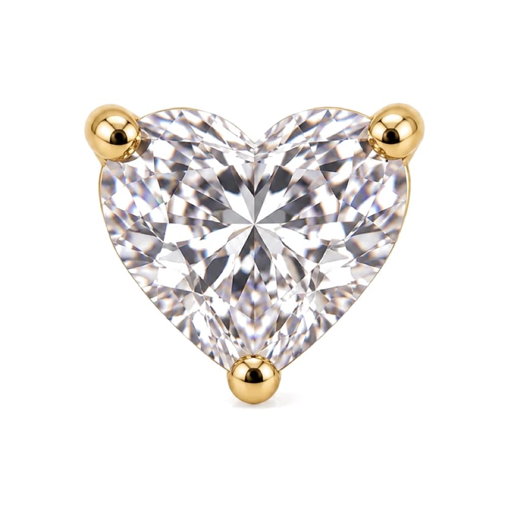 Cuore in titanio PVD Gold