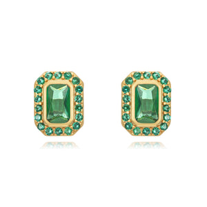 Emerald Stud Baguette