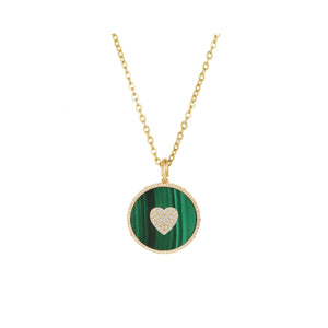 Malachite Pavè Collana