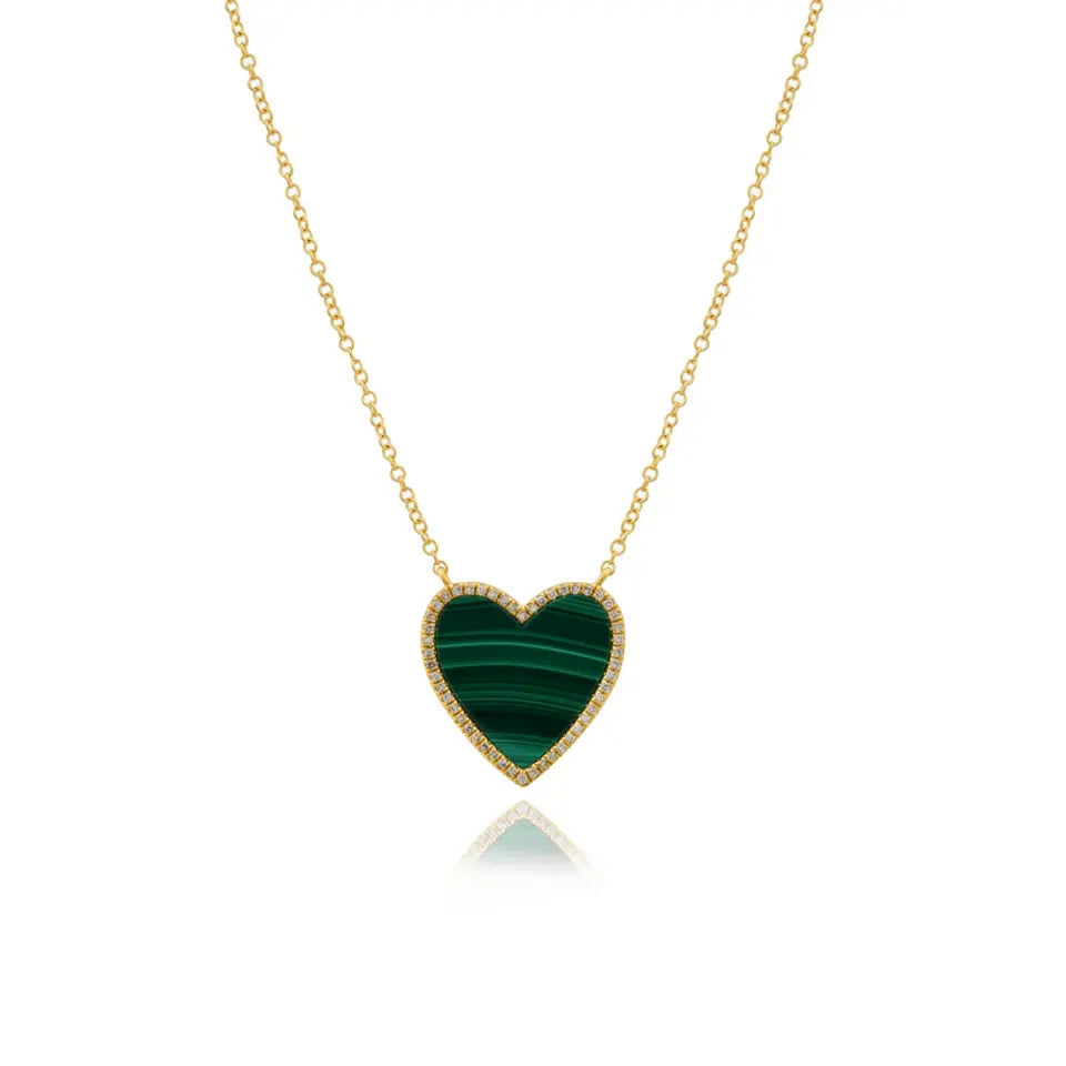 Luxury Heart Malachite