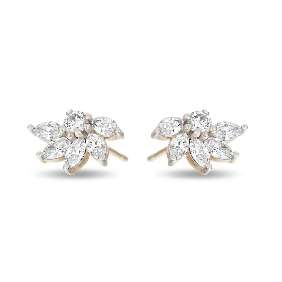 Elegant Marquise Stud