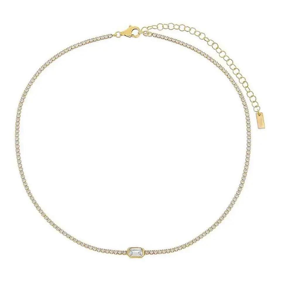 Tennis Baguette Choker