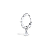 Carica l&#39;immagine nel visualizzatore di Gallery, Diamond Silver Charms Hoop
