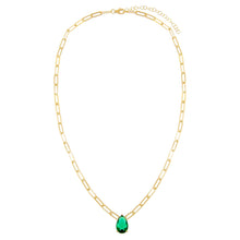 Carica l&#39;immagine nel visualizzatore di Gallery, Emerald Drop Collana
