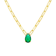 Carica l&#39;immagine nel visualizzatore di Gallery, Emerald Drop Collana
