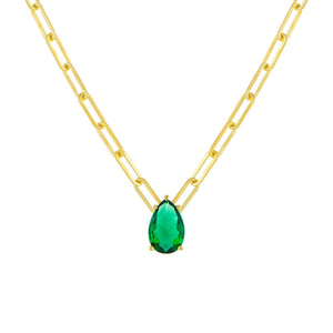 Emerald Drop Collana