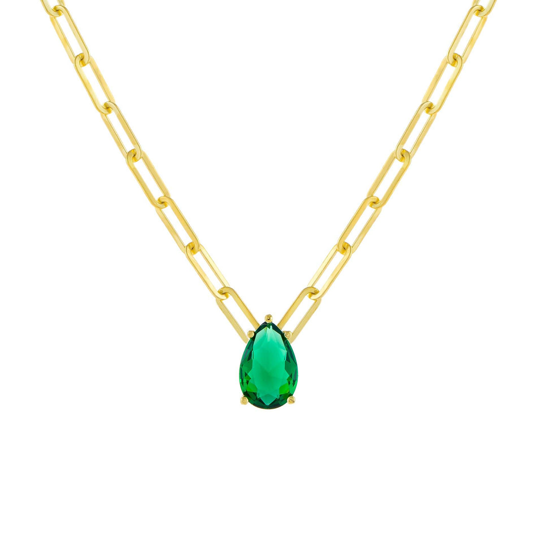 Emerald Drop Collana