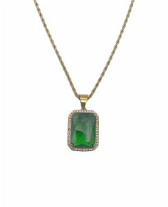 Big Emerald Collana