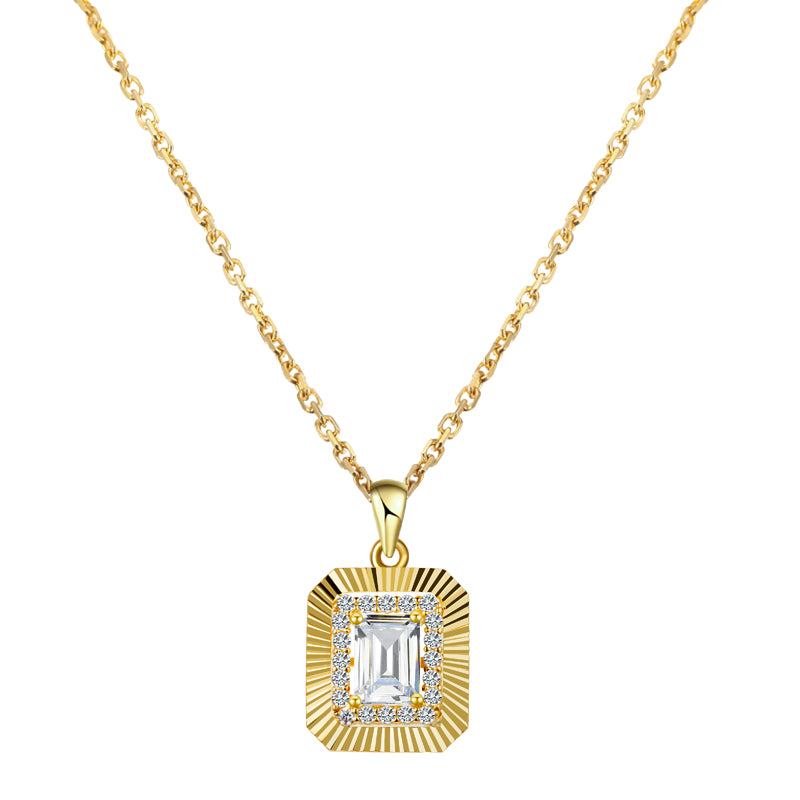 Diamond Baguette Collana