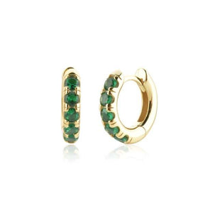 Diamond Hoop Emerald