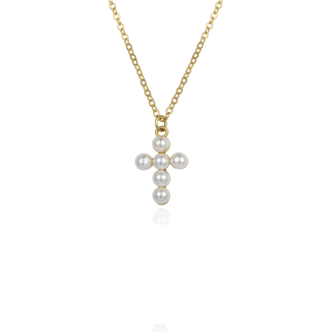 Pearl Cross Collana