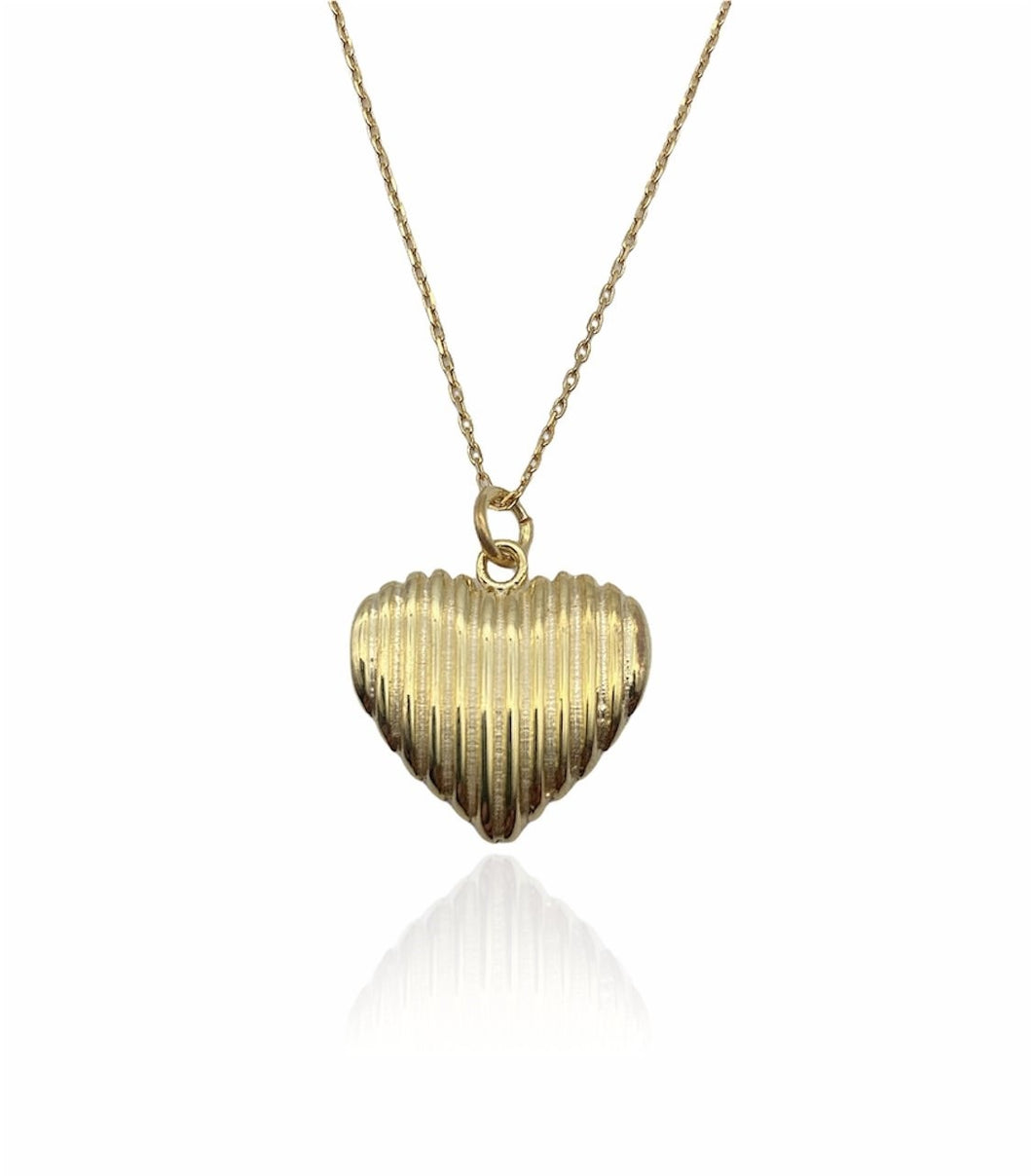 Striped Heart Collana Vintage