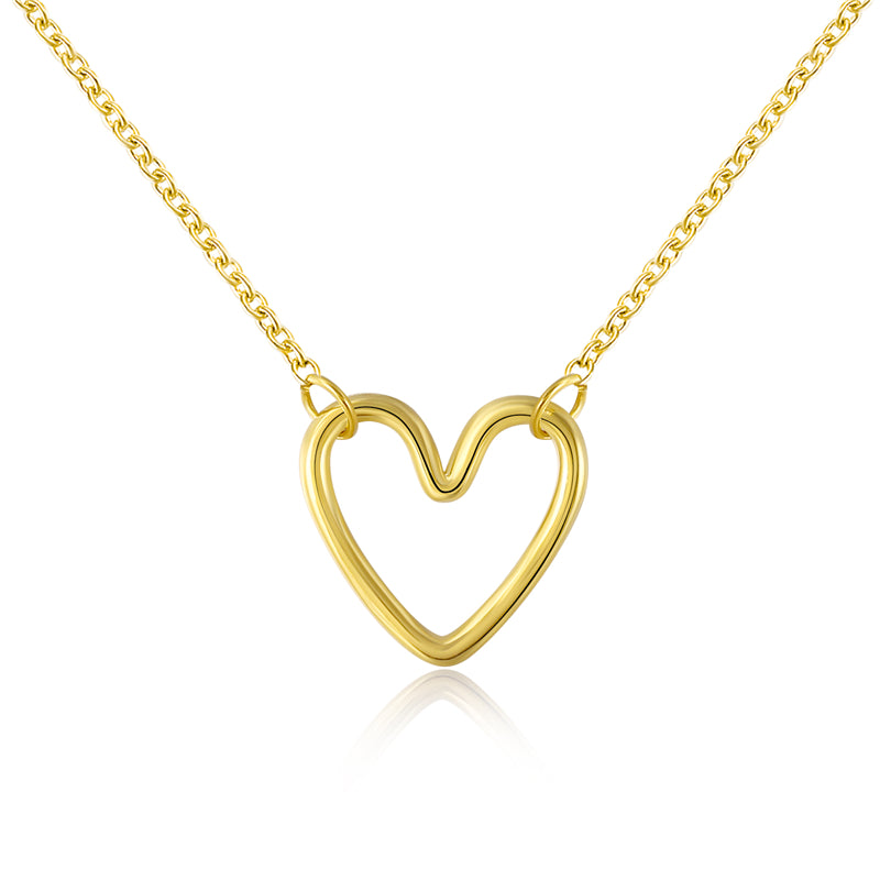 Stylized Heart Collana