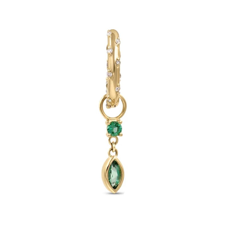 Diamantato Emerald Hoop