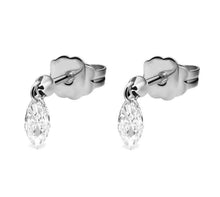 Carica l&#39;immagine nel visualizzatore di Gallery, Marquise Charm Silver Stud
