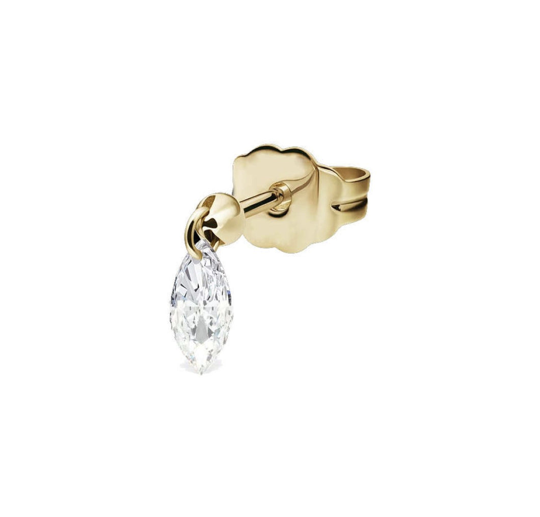 Marquise Charm Stud