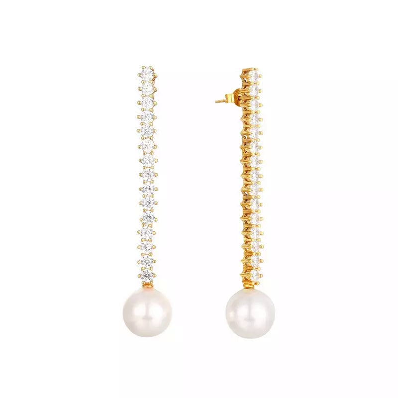 Tennis Pearl Stud