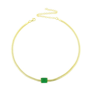 Emerald Snake Choker