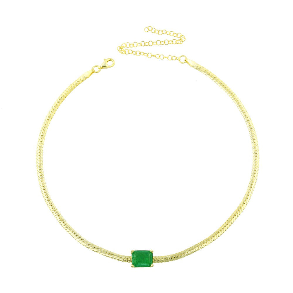 Emerald Snake Choker