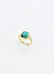 Green Stone Anello